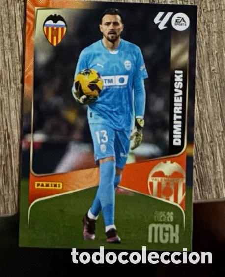 Coleccionismo cromos antiguos: DIMITRIEVSKI VALENCIA MGK Megacracks 25/26