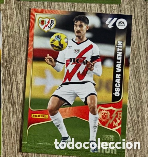 Coleccionismo cromos antiguos: OSCAR VALENT&Iacute;N RAYO VALLECANO MGK Megacracks 25/26