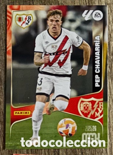 Coleccionismo cromos antiguos: PEP CHAVARR&Iacute;A RAYO VALLECANO MGK Megacracks 25/26