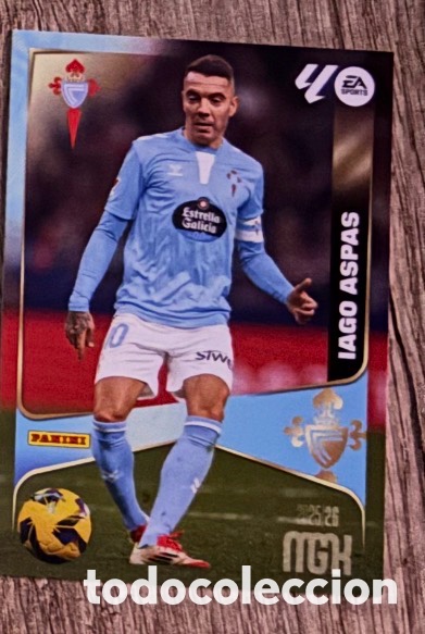 Coleccionismo cromos antiguos: IAGO ASPAS CELTA VIGO MGK Megacracks 25/26