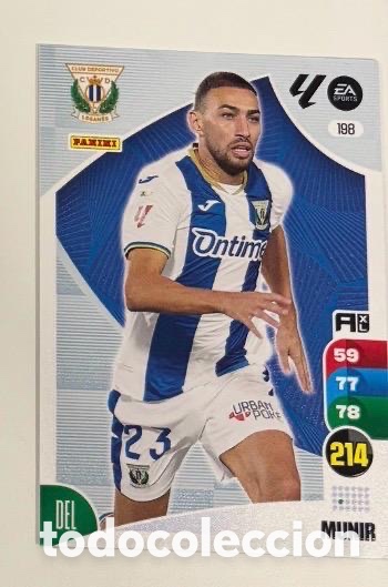 Coleccionismo cromos antiguos: 198 MUNIR LEGAN&Eacute;S Panini Adrenalyn XL La Liga 2024/2025