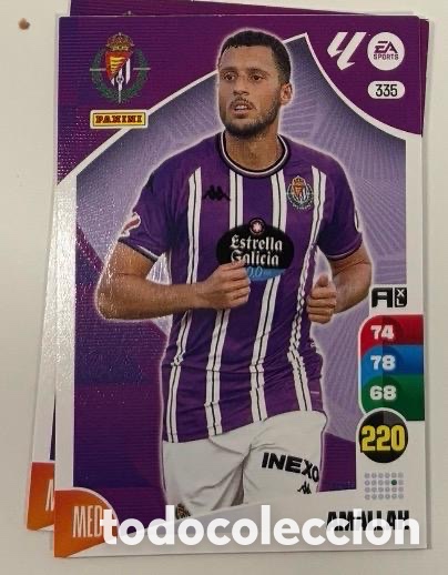 Coleccionismo cromos antiguos: 335 AMALLAH VALLADOLID Panini Adrenalyn XL La Liga 2024/2025