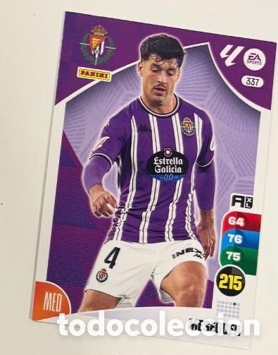 Coleccionismo cromos antiguos: 337 MESEGUER VALLADOLID Panini Adrenalyn XL La Liga 2024/2025