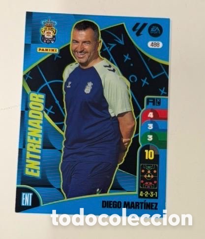 Coleccionismo cromos antiguos: 488 DIEGO MART&Iacute;NEZ ENTRENADOR UD LAS PALMAS Panini Adrenalyn XL La Liga 2024/2025