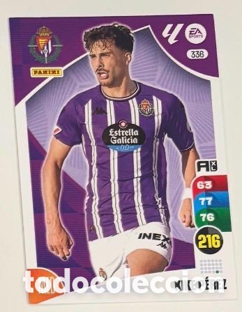 Coleccionismo cromos antiguos: 336 KIKE P&Eacute;REZ VALLADOLID Panini Adrenalyn XL La Liga 2024/2025