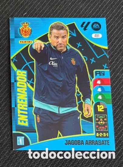 Coleccionismo cromos antiguos: 491 ARRASATE ENTRENADOR MALLORCA Panini Adrenalyn XL La Liga 2024/2025