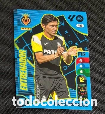 Coleccionismo cromos antiguos: 498 MARCELINO ENTRENADOR VILLARREAL Panini Adrenalyn XL La Liga 2024/2025