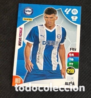 Coleccionismo cromos antiguos: 12 BIS ALE&Ntilde;A ALAV&Eacute;S Panini Adrenalyn XL La Liga 2024/2025