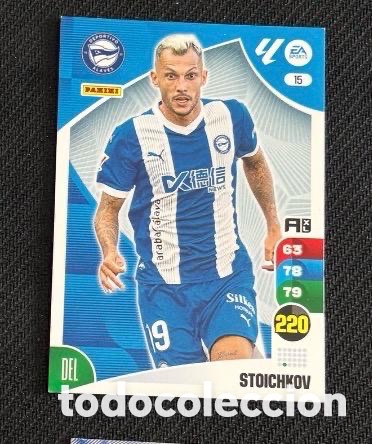 Coleccionismo cromos antiguos: 15 STOICHKOV ALAV&Eacute;S Panini Adrenalyn XL La Liga 2024/2025