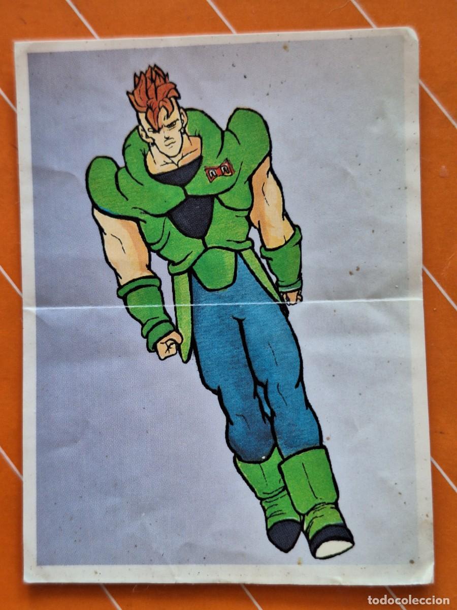 Collectionnisme Cartes &agrave; collectionner anciennes: PANRICO 1989 ADHESIVO NUNCA PEGADO DRAGON BALL Z BOLA TOEI ANIMATION MANGA ANIME GOKU ANDROIDE C 16