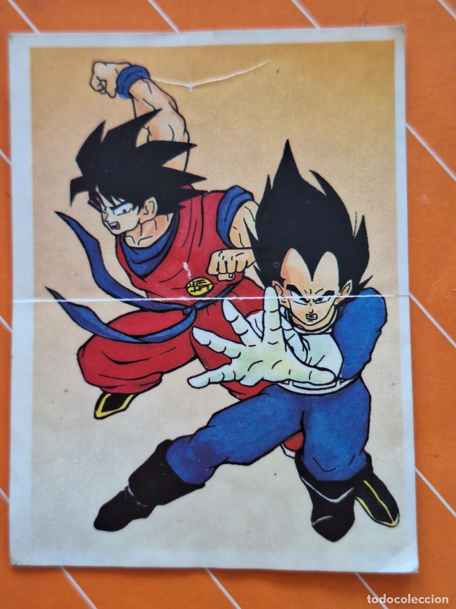 Collectionnisme Cartes &agrave; collectionner anciennes: PANRICO 1989 ADHESIVO NUNCA PEGADO DRAGON BALL Z BOLA TOEI ANIMATION MANGA ANIME SON GOKU VEGETA
