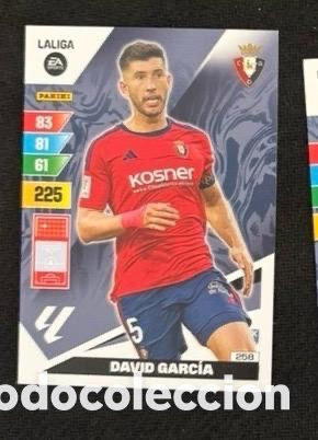 Coleccionismo cromos antiguos: 258 DAVID GARCIA OSASUNA ADRENALYN XL CARTA CROMO 2023 2024