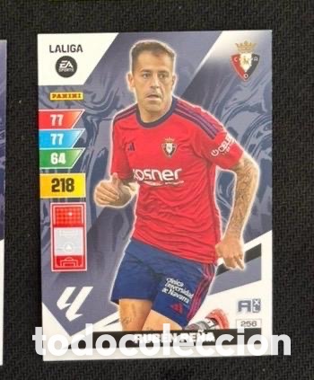 Coleccionismo cromos antiguos: 256 RUB&Eacute;N PE&Ntilde;A OSASUNA ADRENALYN XL CARTA CROMO 2023 2024