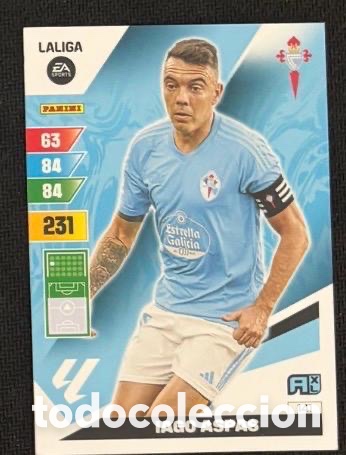 Coleccionismo cromos antiguos: 141 IAGO ASPAS CELTA VIGO ADRENALYN XL CARTA CROMO 2023 2024