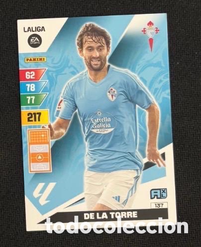 Coleccionismo cromos antiguos: 137 DE LA TORRE CELTA VIGO ADRENALYN XL CARTA CROMO 2023 2024