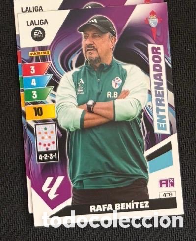 Coleccionismo cromos antiguos: 479 RAFA BEN&Iacute;TEZ CELTA VIGO ENTRENADOR ADRENALYN XL CARTA CROMO 2023 2024