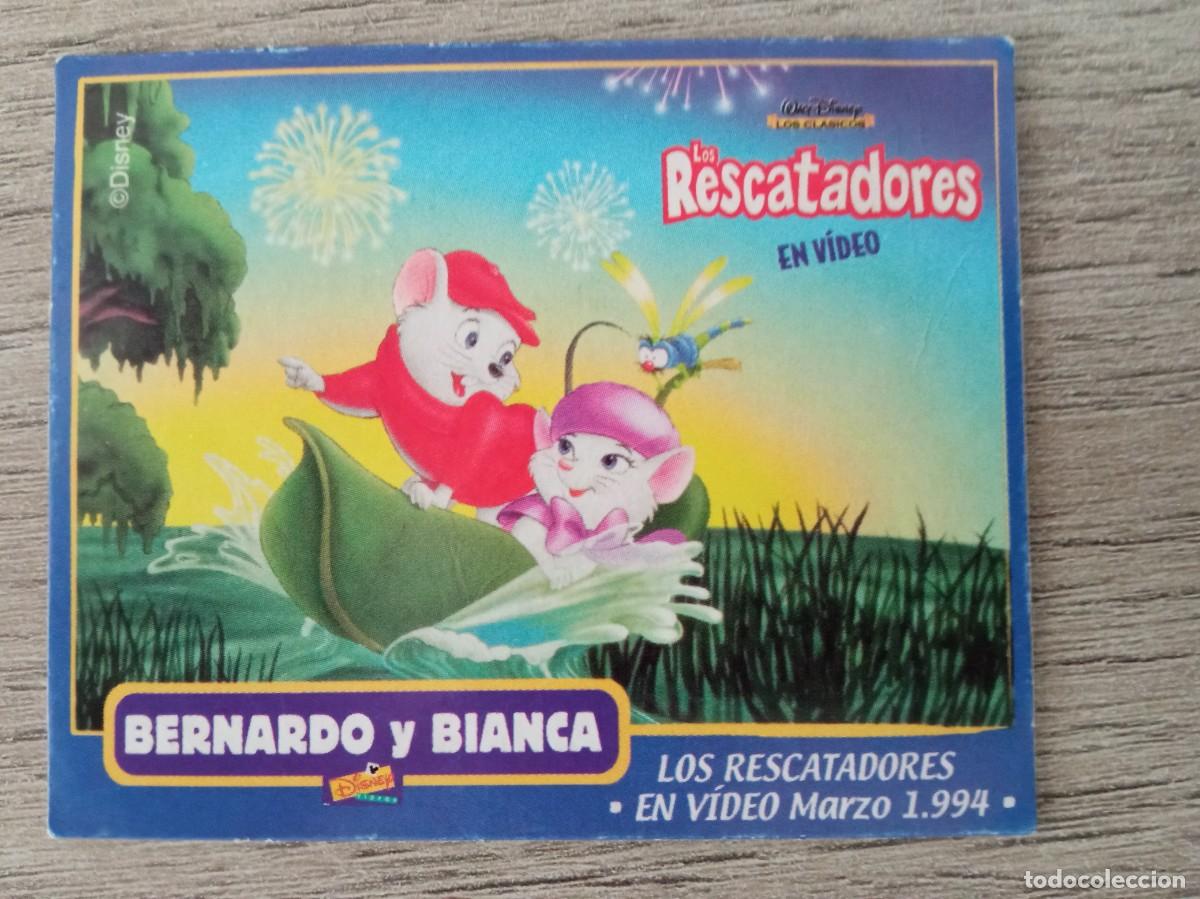 Coleccionismo cromos antiguos: LOS RESCATADORES, DISNEY, CROMO DE EL CASERIO