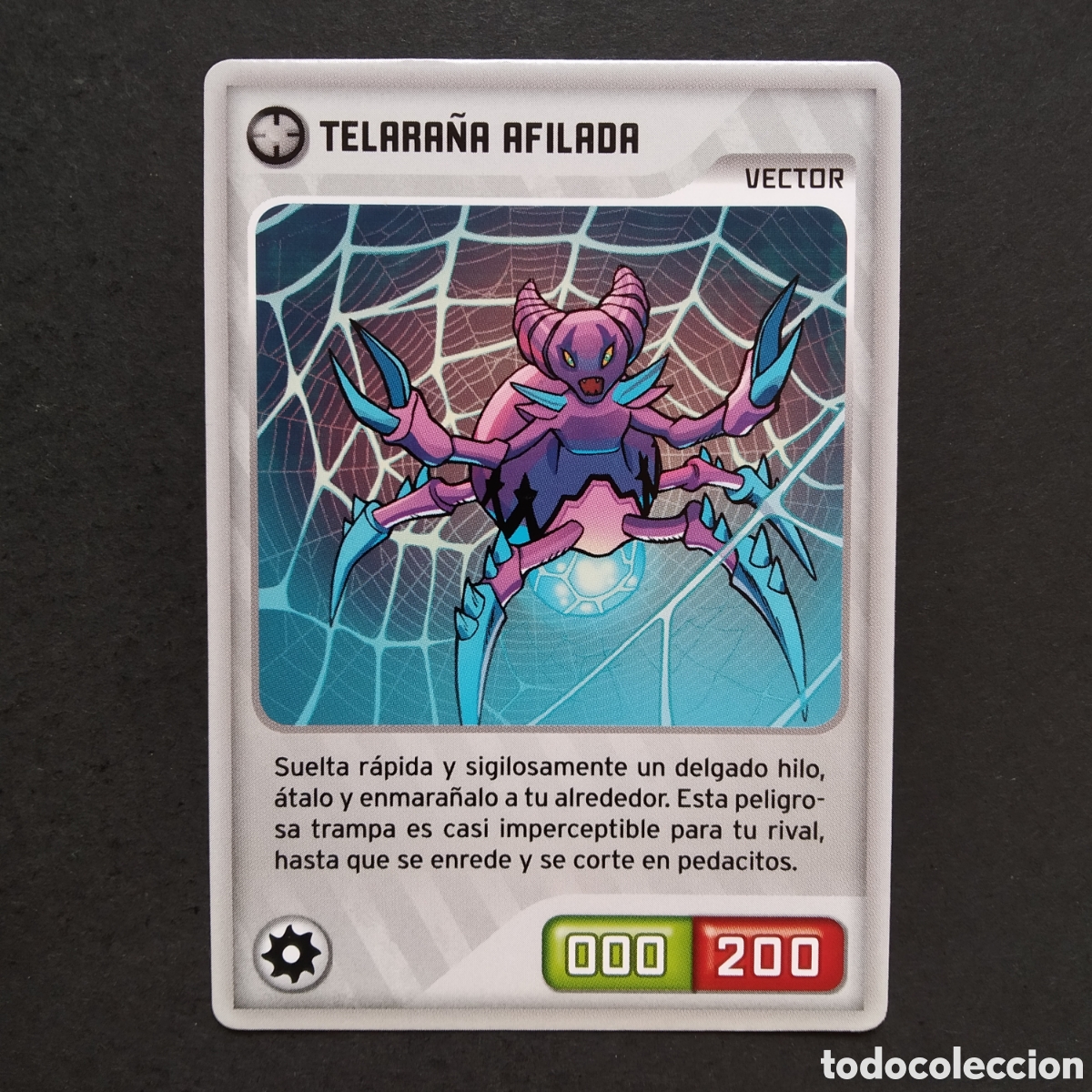 Coleccionismo cromos antiguos: CROMO - N&ordm; 421 - TELARA&Ntilde;A AFILADA - INVIZIMALS, DESAFIOS OCULTOS - PANINI - A&Ntilde;O 2013
