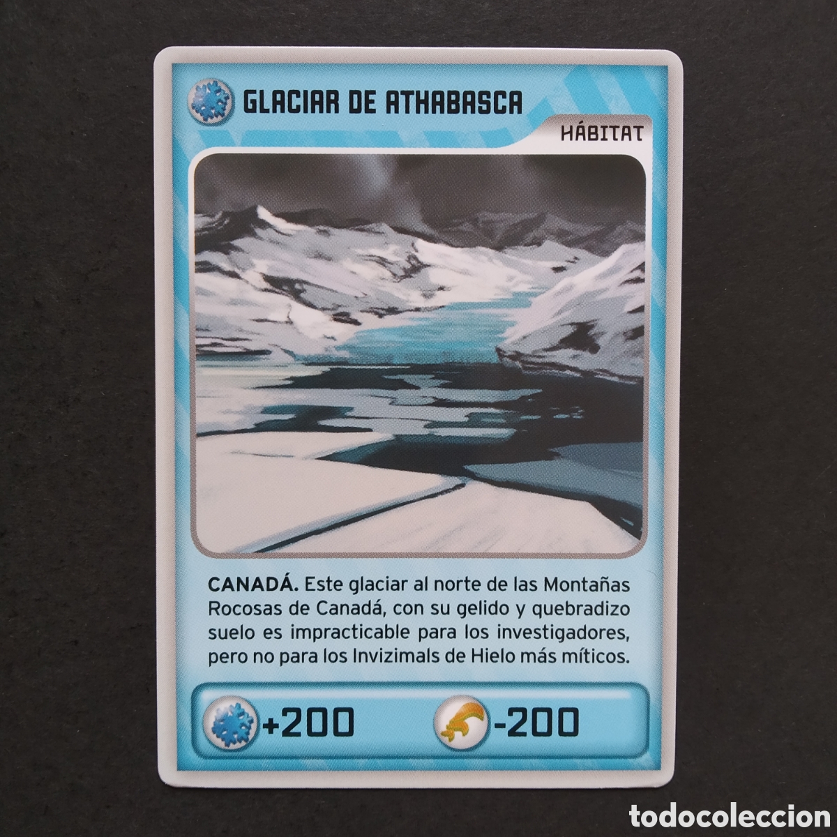 Coleccionismo cromos antiguos: CROMO - N&ordm; 437 - GLACIAR DE ATHABASCA - INVIZIMALS, DESAFIOS OCULTOS - PANINI - A&Ntilde;O 2013
