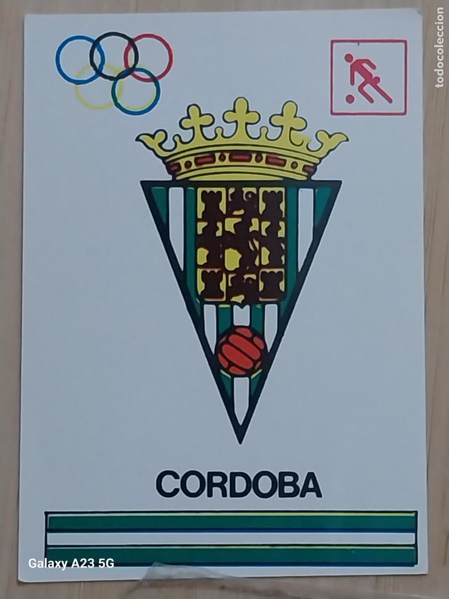 Coleccionismo cromos antiguos: CORDOBA C F BARCELONA 92 OLIMPIADAS CROMO ORIGINAL SIN PEGAR NUNCA 6.9X4.85CMS ADHESIVO
