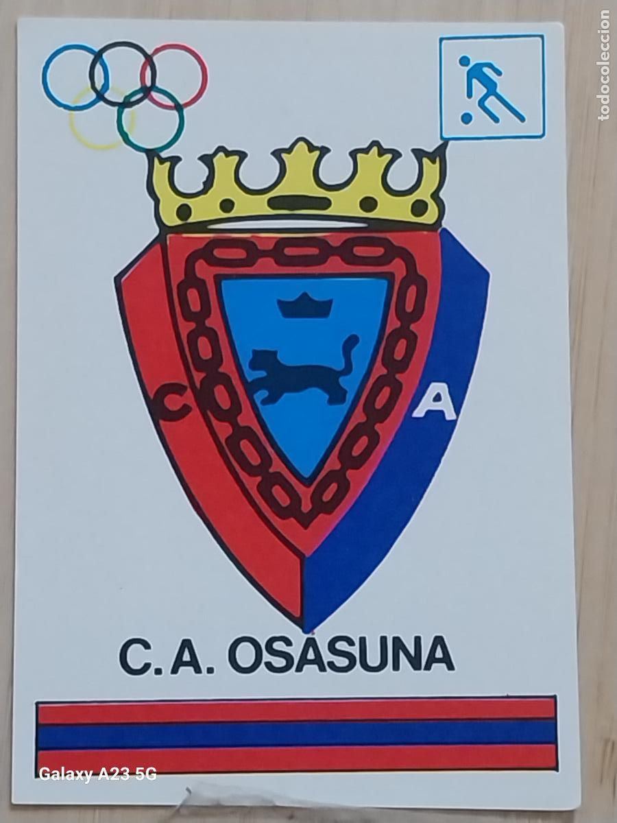 Coleccionismo cromos antiguos: OSASUNA C A -***- BARCELONA 92 OLIMPIADAS CROMO ORIGINAL SIN PEGAR NUNCA 6.9X4.85CMS ADHESIVO