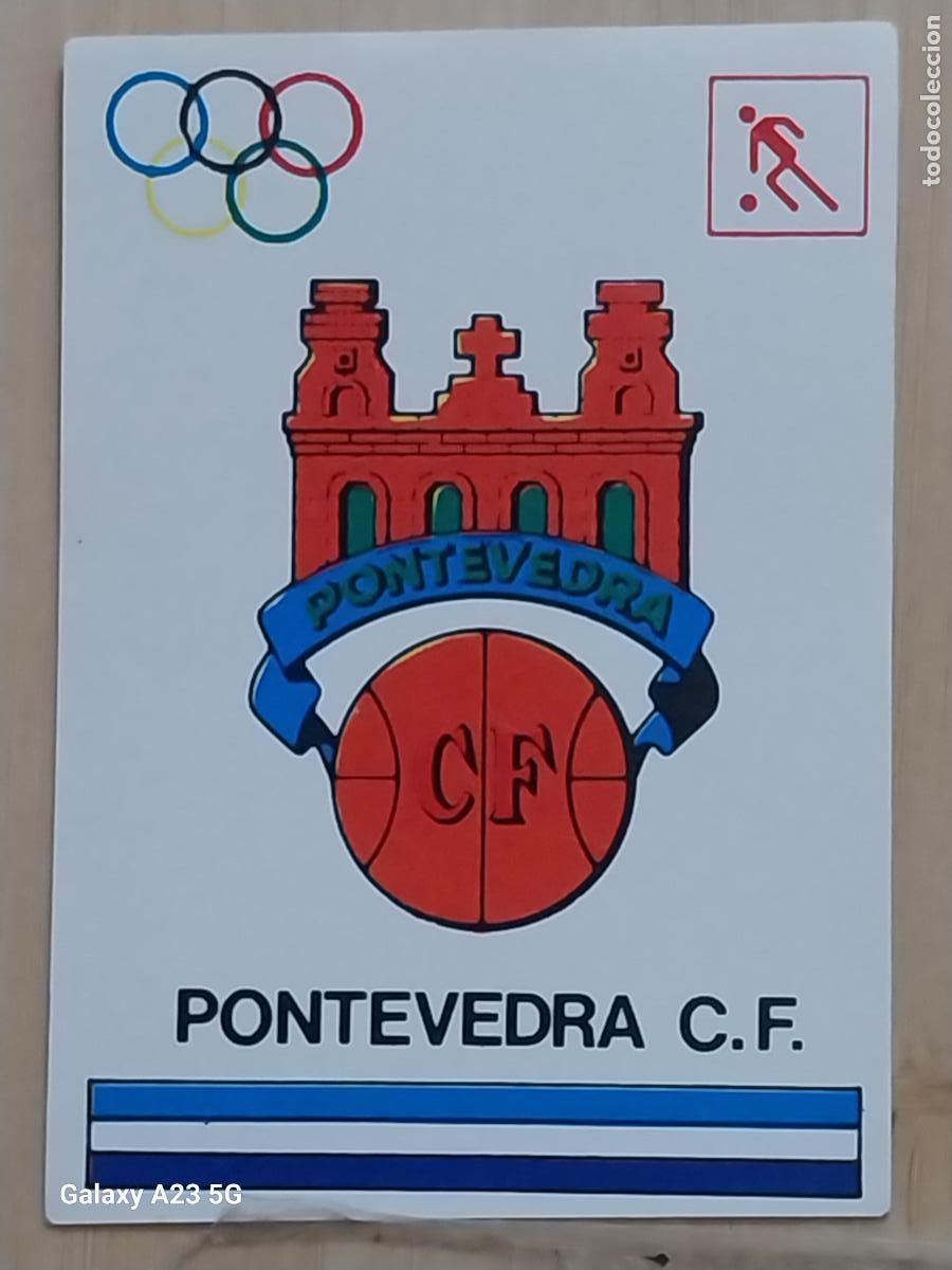 Coleccionismo cromos antiguos: PONTEVEDRA C.F. . -**- BARCELONA 92 OLIMPIADAS CROMO ORIGINAL SIN PEGAR NUNCA 6.9X4.85CMS ADHESIVO