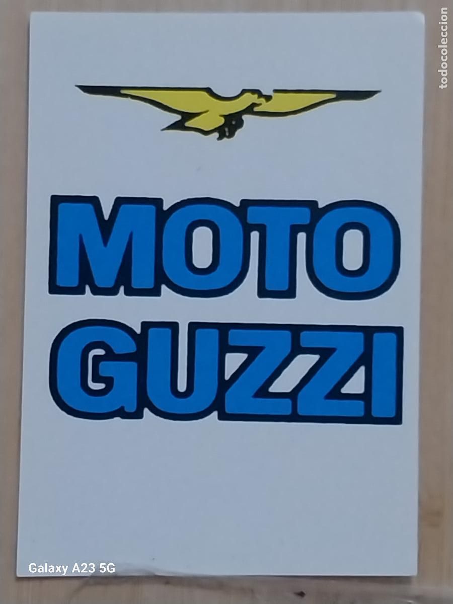 Coleccionismo cromos antiguos: MOTO GUZZI -**- BARCELONA 92 OLIMPIADAS CROMO ORIGINAL SIN PEGAR NUNCA 6.9X4.85CMS ADHESIVO