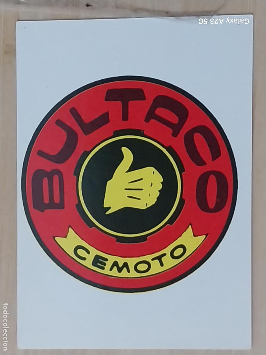 Coleccionismo cromos antiguos: BULTACO CEMOTO -**- BARCELONA 92 OLIMPIADAS CROMO ORIGINAL SIN PEGAR NUNCA 6.9X4.85CMS ADHESIVO
