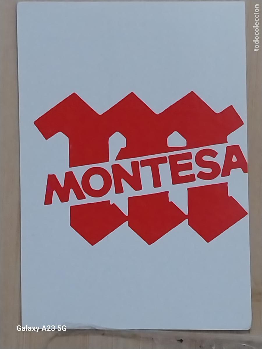 Coleccionismo cromos antiguos: MONTESA MOTO -**- BARCELONA 92 OLIMPIADAS CROMO ORIGINAL SIN PEGAR NUNCA 6.9X4.85CMS ADHESIVO