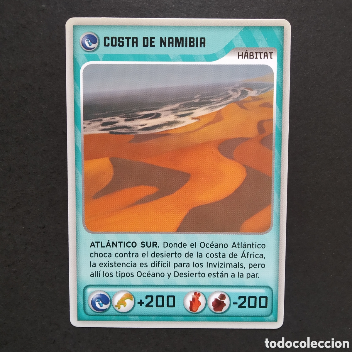 Coleccionismo cromos antiguos: CROMO - N&ordm; 453 - COSTA DE NAMIBIA - INVIZIMALS, DESAFIOS OCULTOS - PANINI - A&Ntilde;O 2013