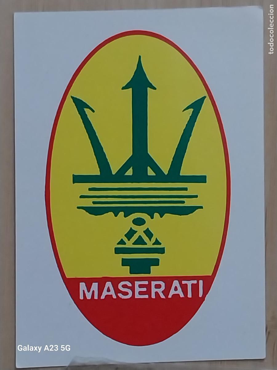 Coleccionismo cromos antiguos: MASERATI . -**- BARCELONA 92 OLIMPIADAS CROMO ORIGINAL SIN PEGAR NUNCA 6.9X4.85CMS ADHESIVO