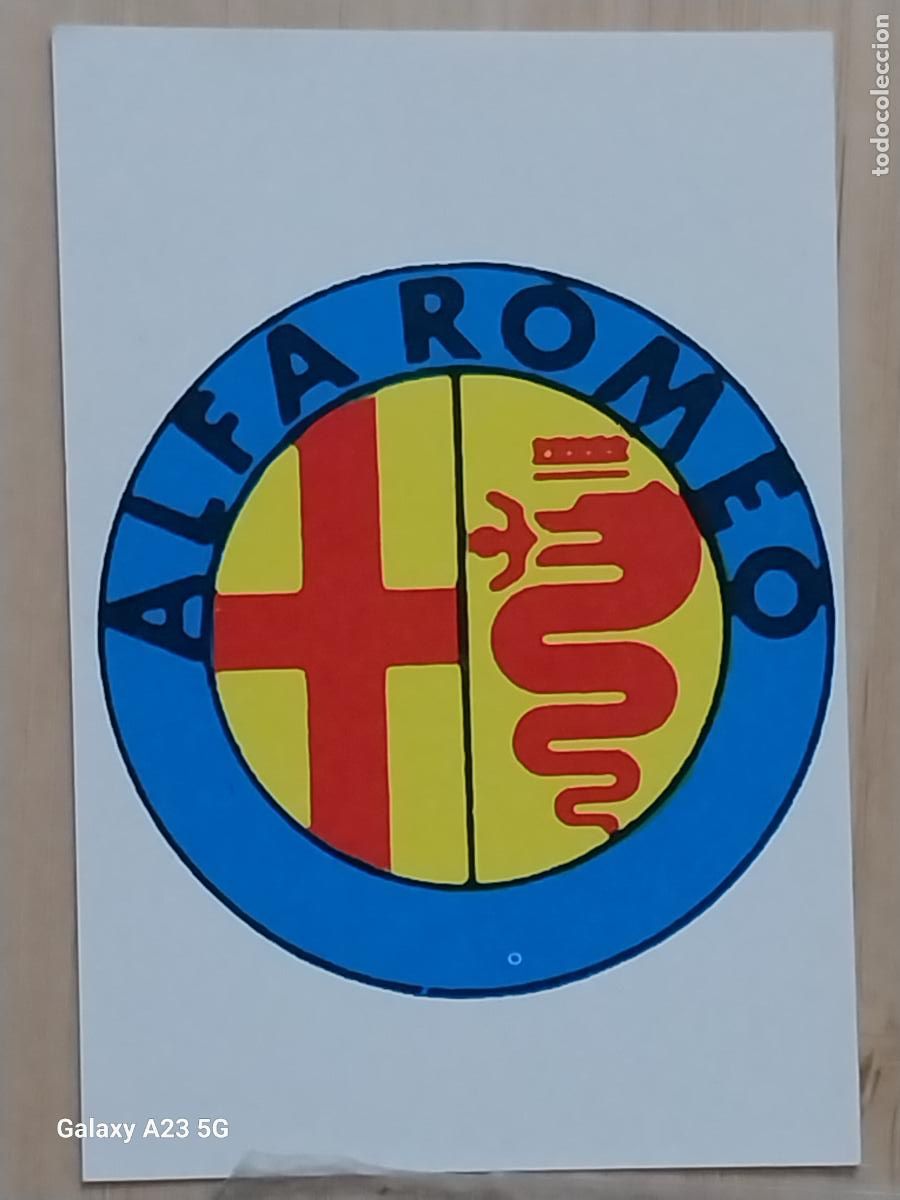 Coleccionismo cromos antiguos: ALFA ROMEO . -**- BARCELONA 92 OLIMPIADAS CROMO ORIGINAL SIN PEGAR NUNCA 6.9X4.85CMS ADHESIVO
