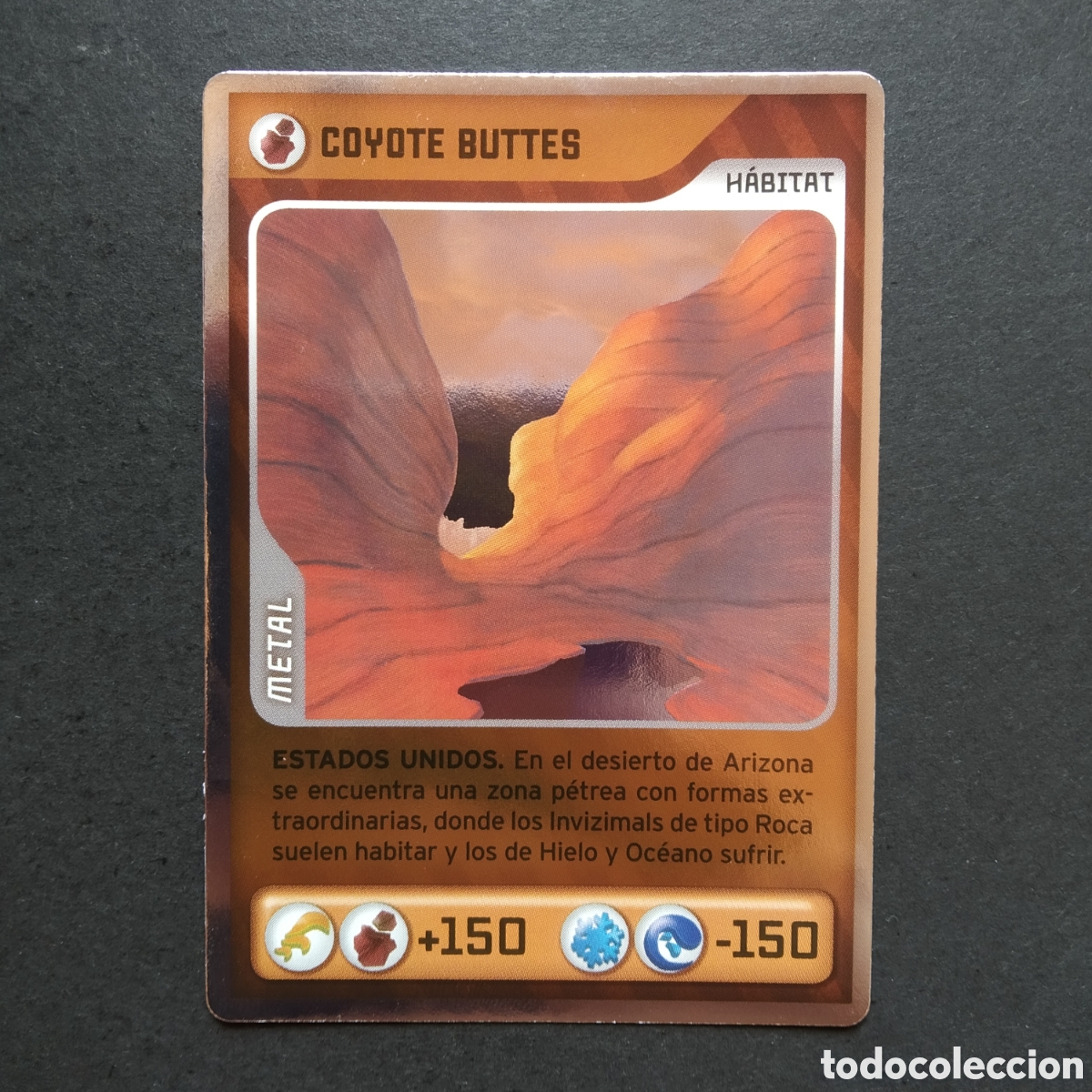 Coleccionismo cromos antiguos: CROMO - N&ordm; 458 - COYOTE BUTTES - INVIZIMALS, DESAFIOS OCULTOS - PANINI - A&Ntilde;O 2013