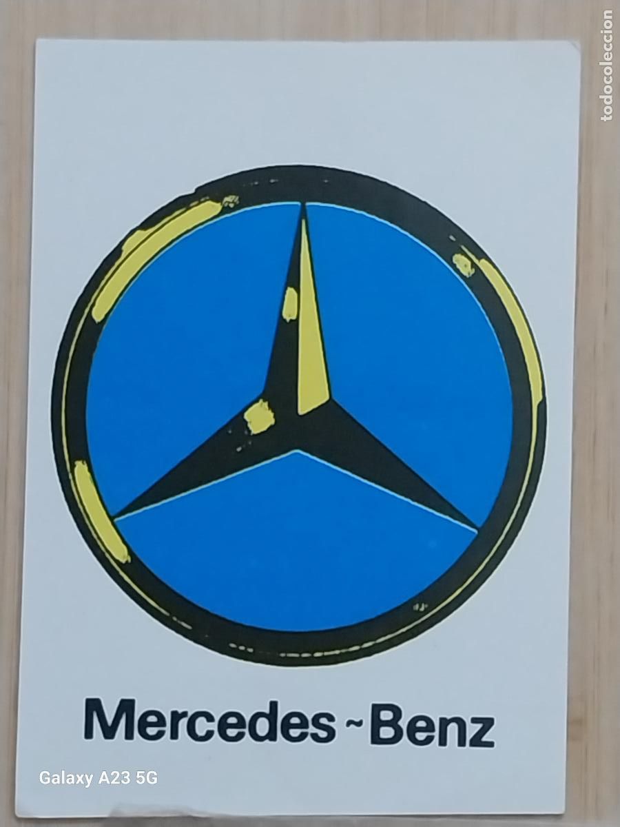 Coleccionismo cromos antiguos: MERCEDES BENZ . -*-*- BARCELONA 92 OLIMPIADAS CROMO ORIGINAL SIN PEGAR NUNCA 6.9X4.85CMS ADHESIVO