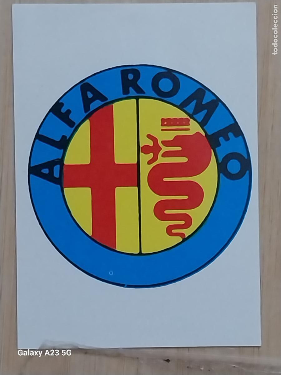 Coleccionismo cromos antiguos: ALFA ROMEO . -*-*- BARCELONA 92 OLIMPIADAS CROMO ORIGINAL SIN PEGAR NUNCA 6.9X4.85CMS ADHESIVO