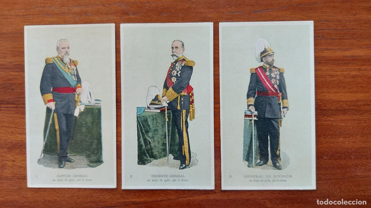 Coleccionismo cromos antiguos: MILITARES - uniformes / trajes GENERALES 1 a 13 completa - CHOCOLATES CONDAL - EXCELENTE ESTADO