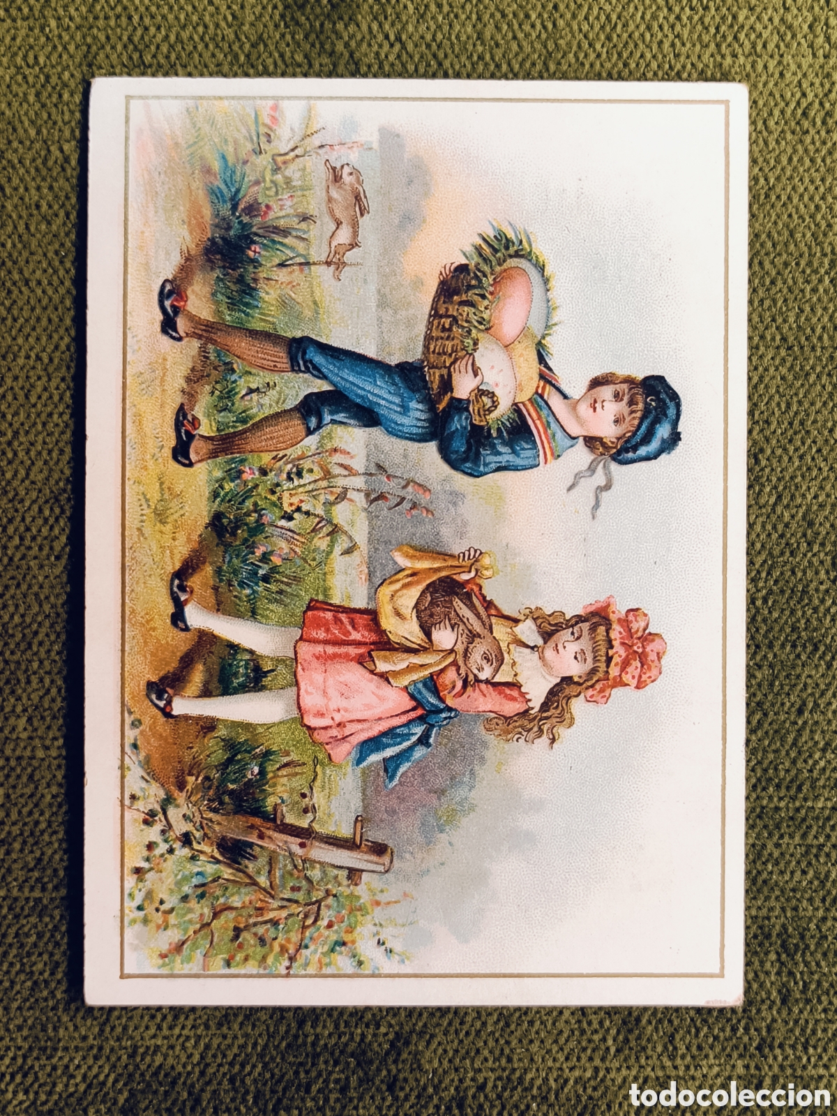 Coleccionismo cromos antiguos: ANTIGUO Y MUY RARO CROMO . DESTILERIA DE SAN JOSE . MIRAFLORES DEL PALO . MALAGA . 10&times;7 CM