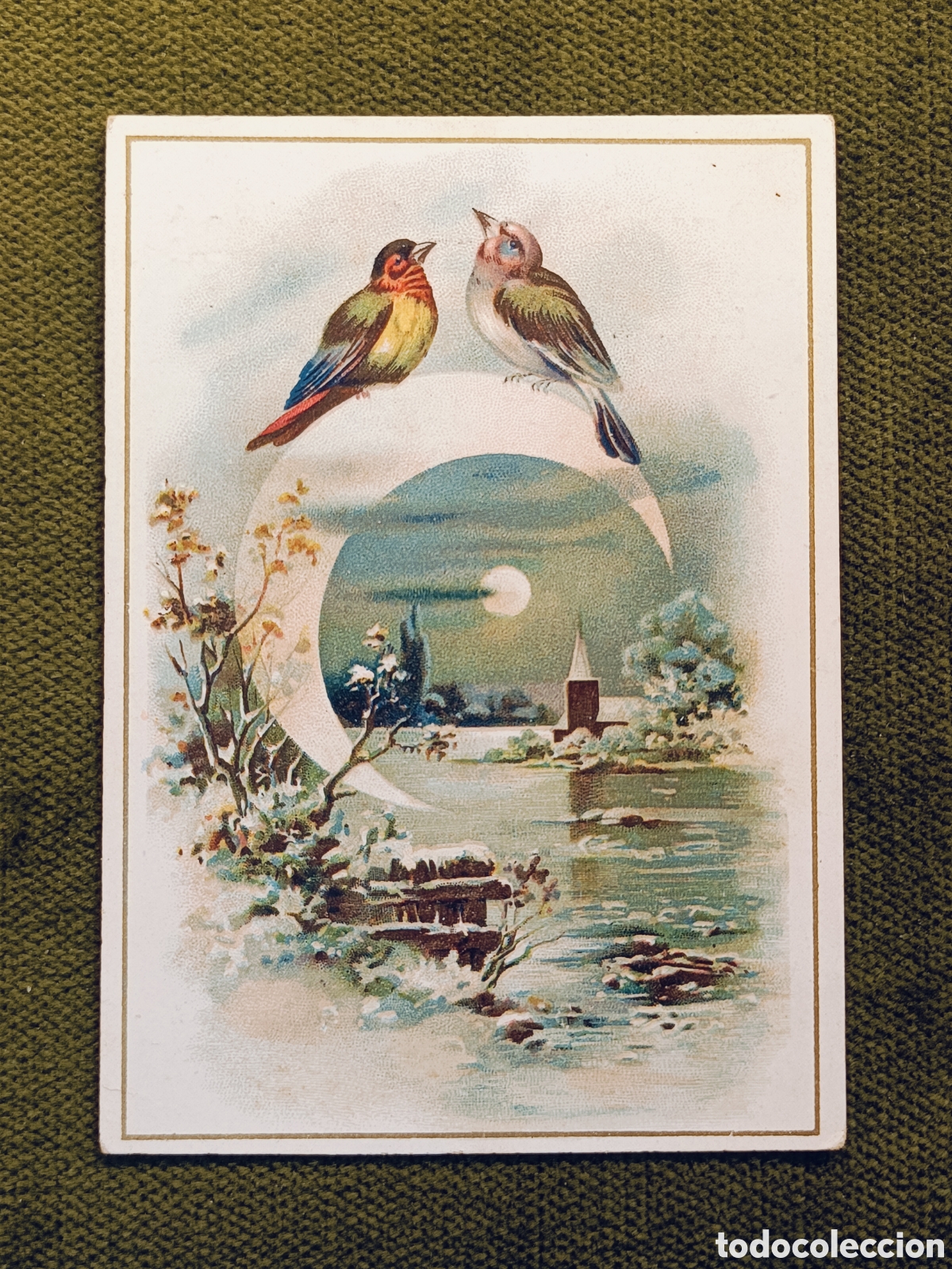 Coleccionismo cromos antiguos: ANTIGUO Y MUY RARO CROMO . DESTILERIA DE SAN JOSE . MIRAFLORES DEL PALO . MALAGA . 10&times;7 CM