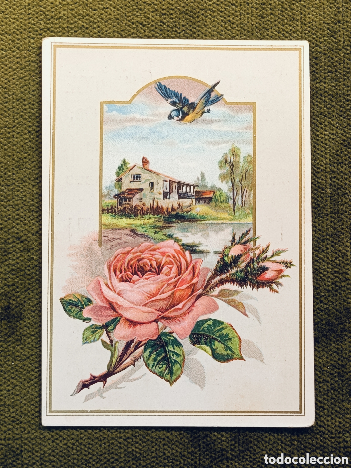 Coleccionismo cromos antiguos: ANTIGUO Y MUY RARO CROMO . DESTILERIA DE SAN JOSE . MIRAFLORES DEL PALO . MALAGA . 10&times;7 CM