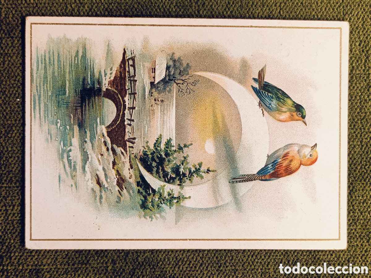 Coleccionismo cromos antiguos: ANTIGUO Y MUY RARO CROMO . DESTILERIA DE SAN JOSE . MIRAFLORES DEL PALO . MALAGA . 10&times;7 CM