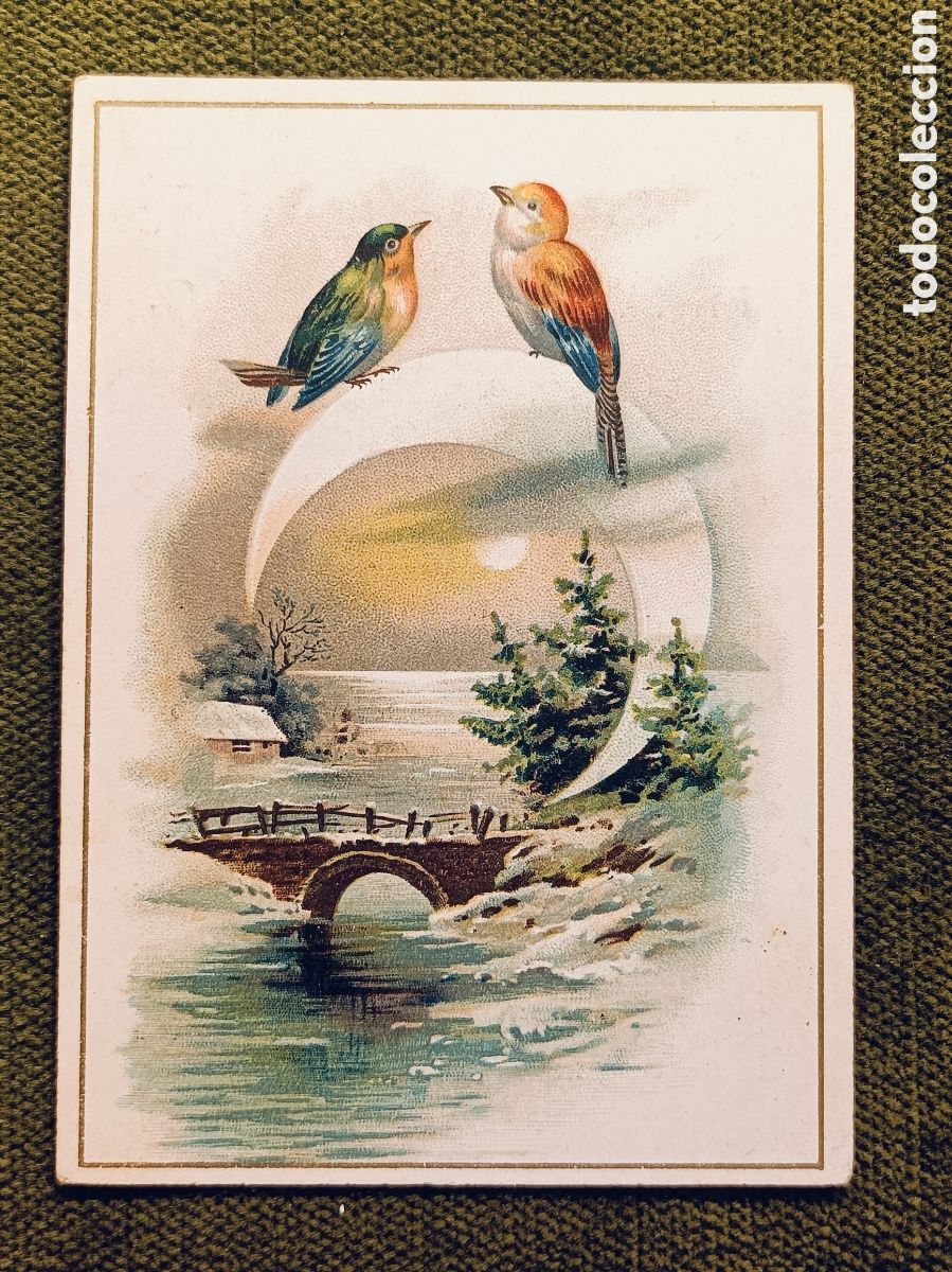 Coleccionismo cromos antiguos: ANTIGUO Y MUY RARO CROMO . DESTILERIA DE SAN JOSE . MIRAFLORES DEL PALO . MALAGA . 10&times;7 CM