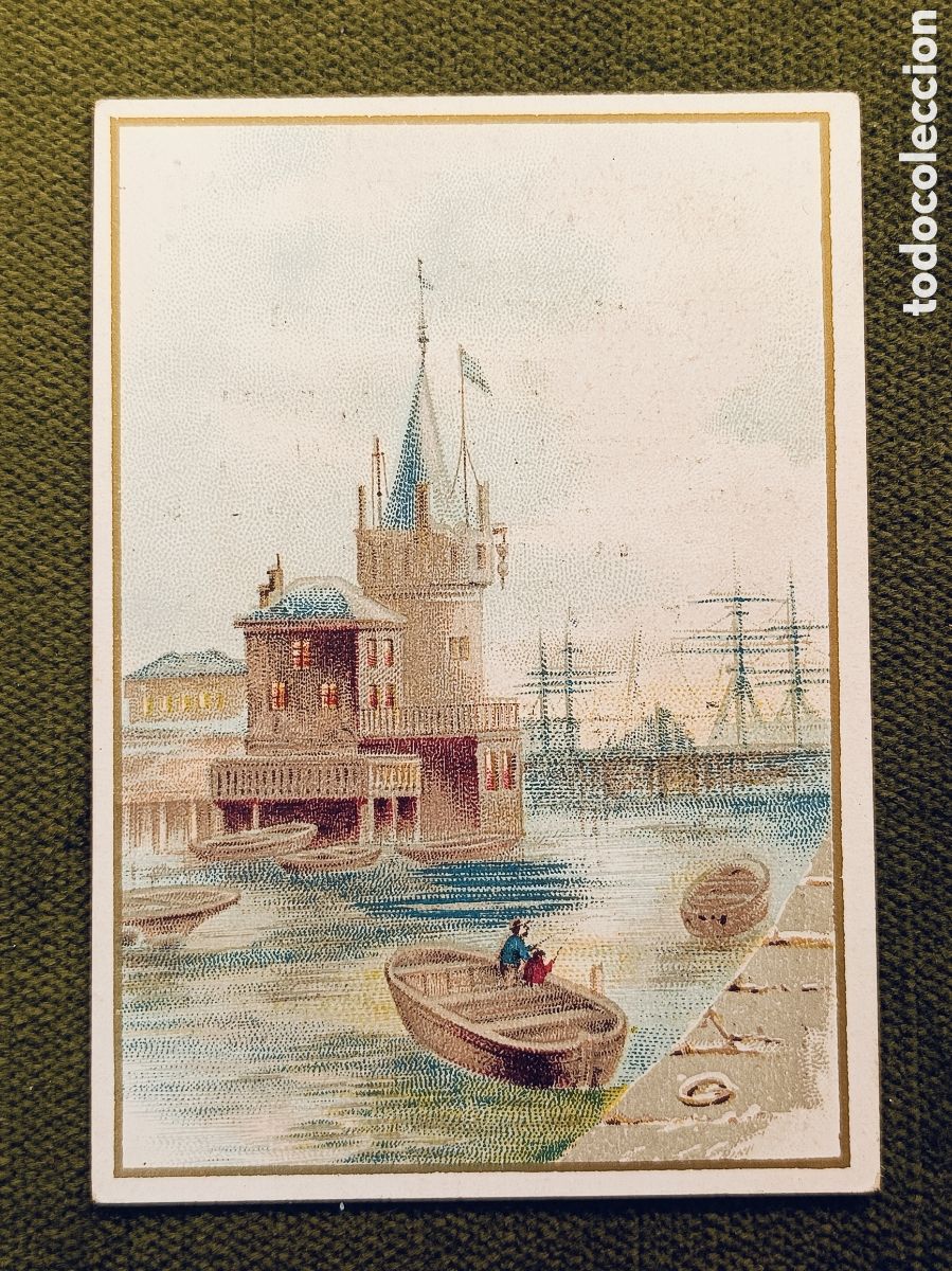 Coleccionismo cromos antiguos: ANTIGUO Y MUY RARO CROMO . DESTILERIA DE SAN JOSE . MIRAFLORES DEL PALO . MALAGA . 10&times;7 CM