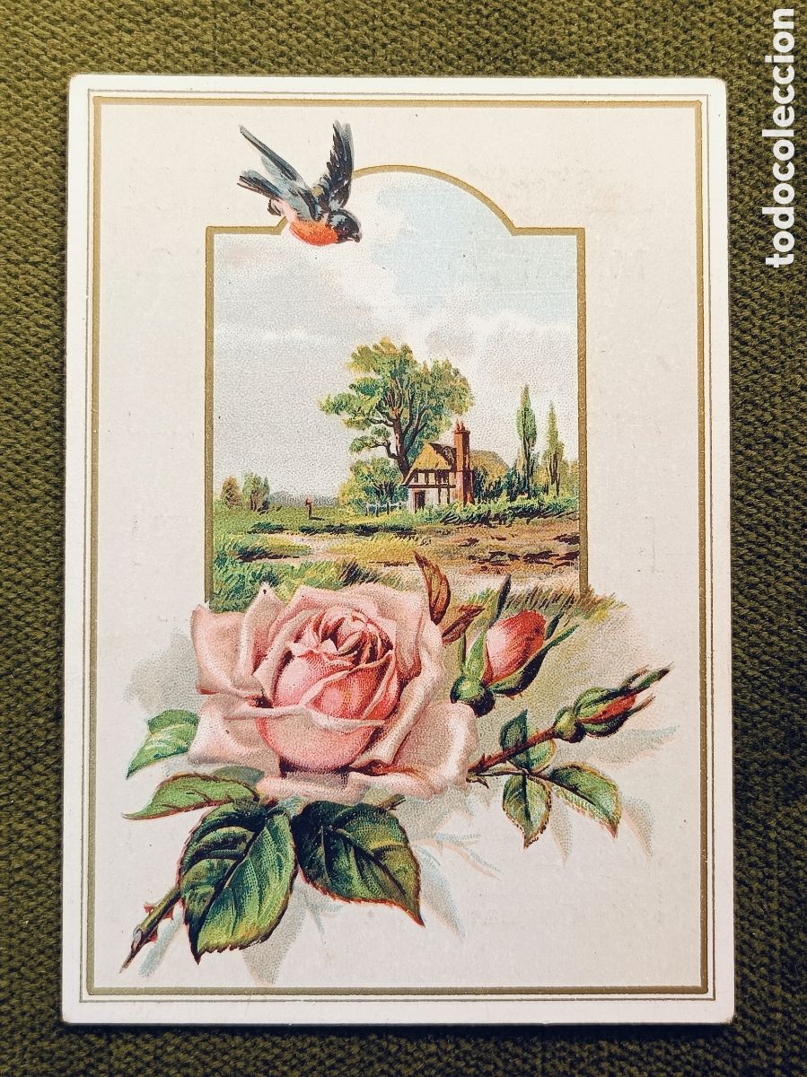 Coleccionismo cromos antiguos: ANTIGUO Y MUY RARO CROMO . DESTILERIA DE SAN JOSE . MIRAFLORES DEL PALO . MALAGA . 10&times;7 CM