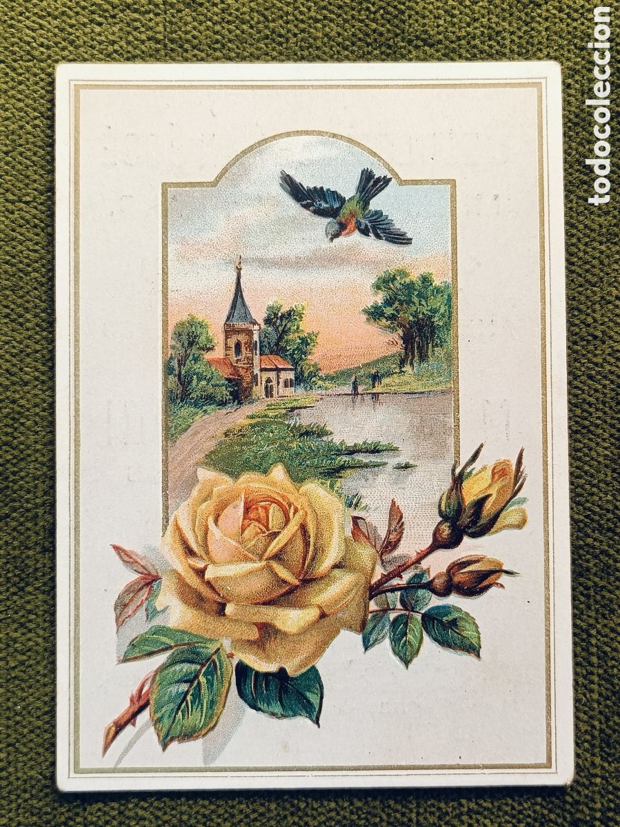 Coleccionismo cromos antiguos: ANTIGUO Y MUY RARO CROMO . DESTILERIA DE SAN JOSE . MIRAFLORES DEL PALO . MALAGA . 10&times;7 CM