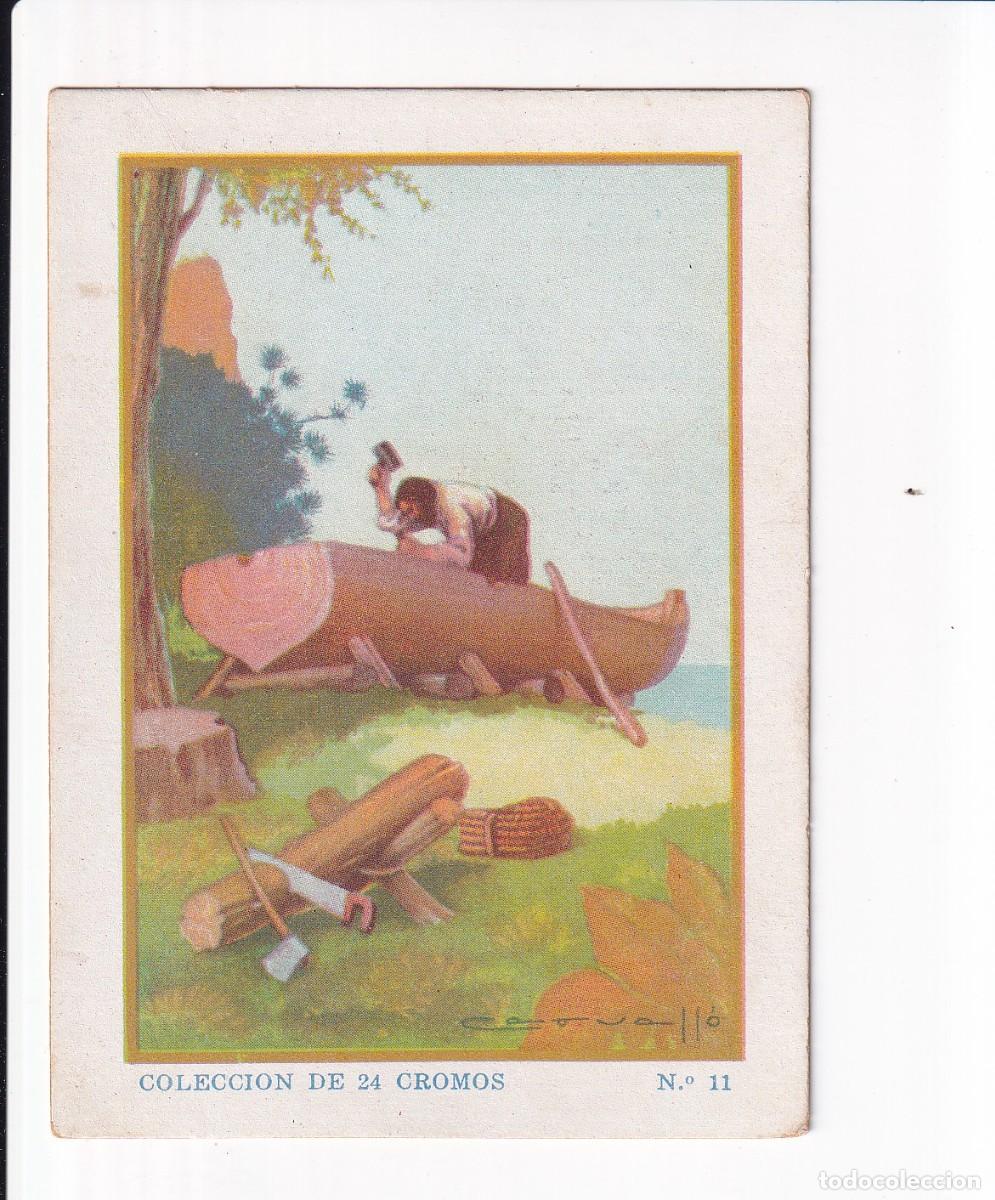 Coleccionismo cromos antiguos: ROBINSON CRUSOE : NUMERO 11 , CHOCOLATES SELECTOS EVARISTO JUNCOSA PA&Ntilde;ELLA
