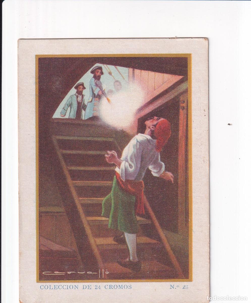Coleccionismo cromos antiguos: ROBINSON CRUSOE : NUMERO 23 , CHOCOLATES SELECTOS EVARISTO JUNCOSA PA&Ntilde;ELLA