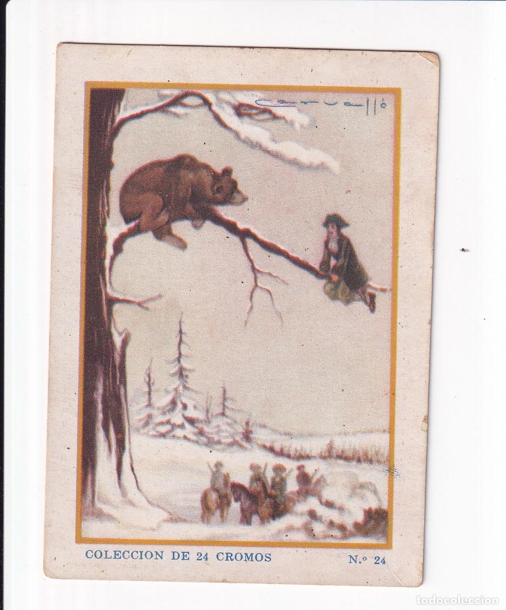 Coleccionismo cromos antiguos: ROBINSON CRUSOE : NUMERO 24 , CHOCOLATES SELECTOS EVARISTO JUNCOSA PA&Ntilde;ELLA