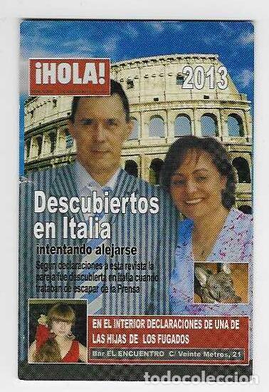 Coleccionismo cromos antiguos: CALENDARIO DE BOLSILLO A&Ntilde;O 2013 REVISTA HOLA - VER FOTO REVERSO