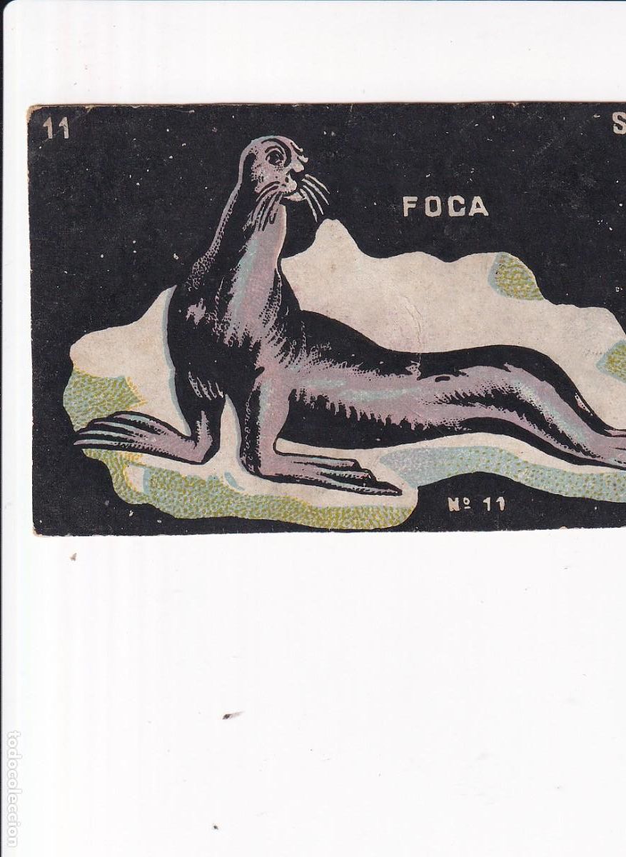 Coleccionismo cromos antiguos: HISTORIA NATURAL : SERIE H, NUMERO : 11, FOCA : CHOCOLATES GUILLEM