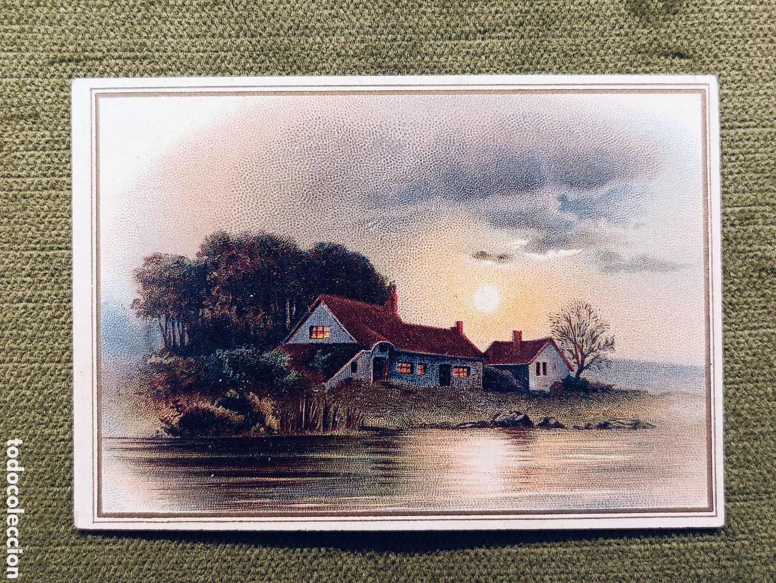 Coleccionismo cromos antiguos: ANTIGUO Y MUY RARO CROMO . DESTILERIA DE SAN JOSE . MIRAFLORES DEL PALO . MALAGA . 10&times;7 CM